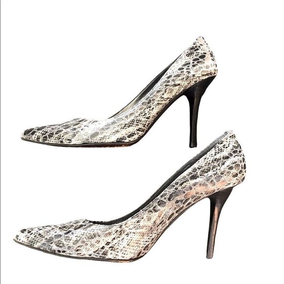 HOST PICK - Stuart Weitzman Python Embossed Leather Heels - Picture 4 of 10